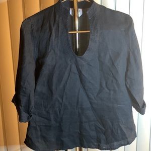 TALBOTS Irish Linen Blouse